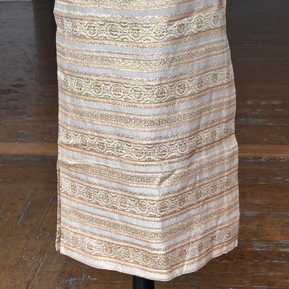 Custom made gold and metallic gold thread tunic top - Picture 9 of 11